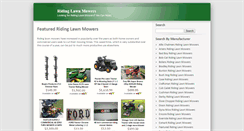 Desktop Screenshot of getridinglawnmowers.com